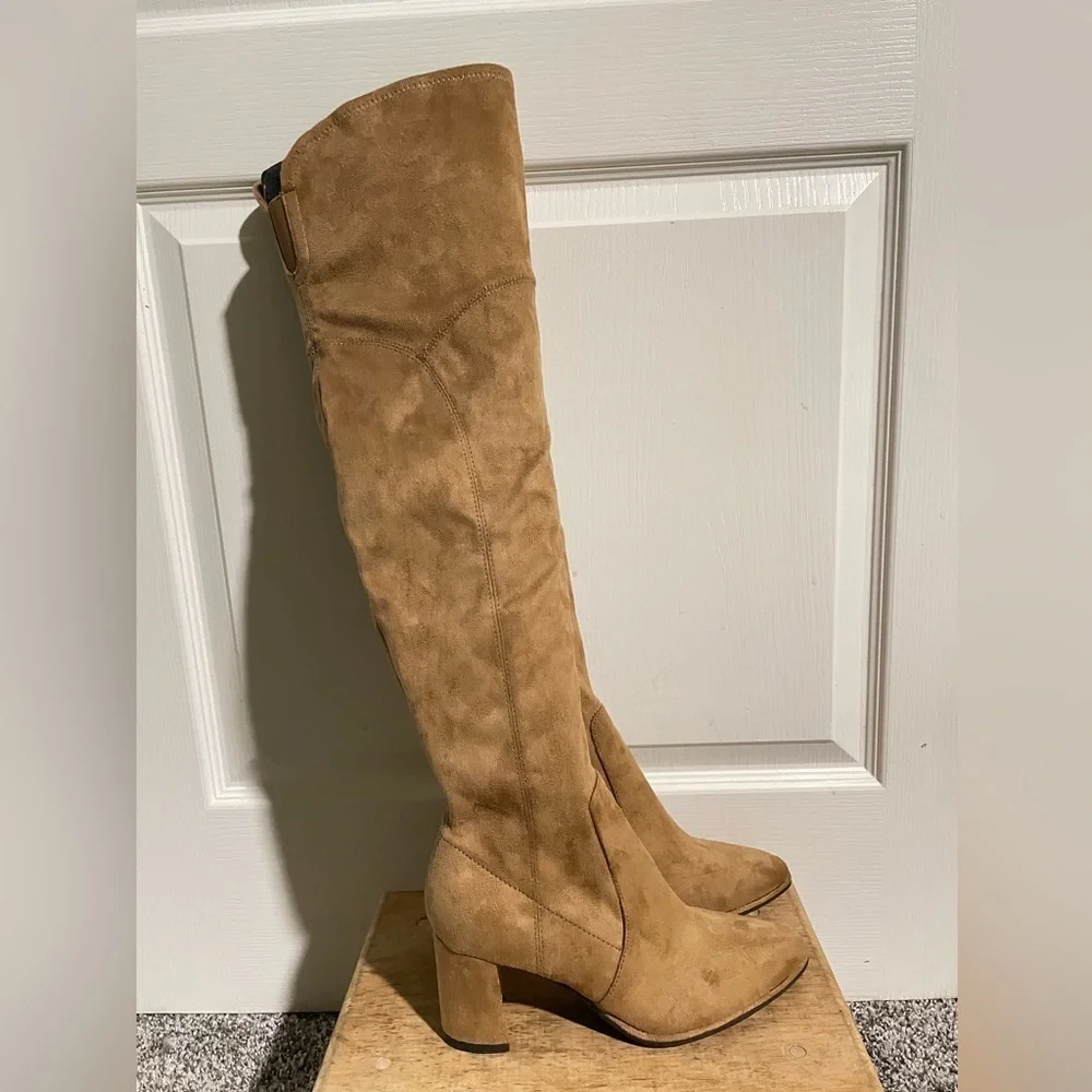 NEW MARC FISHER Luley Faux Suede Over The Knee Boots
